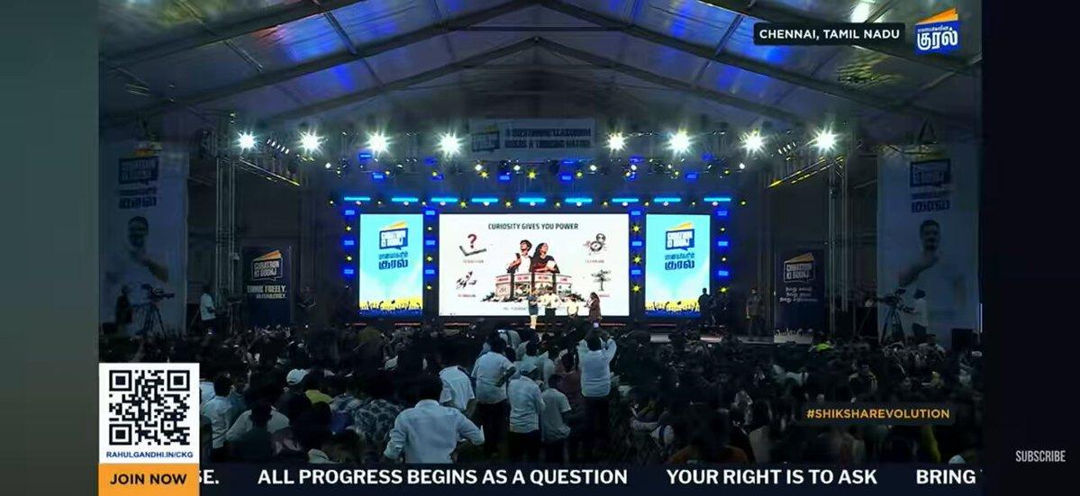 @RahulGandhi - a round of applause for your interpreter at - did a remarkable job with confidence & poise. Not easy standing in front of you & millions of eyes on her!
