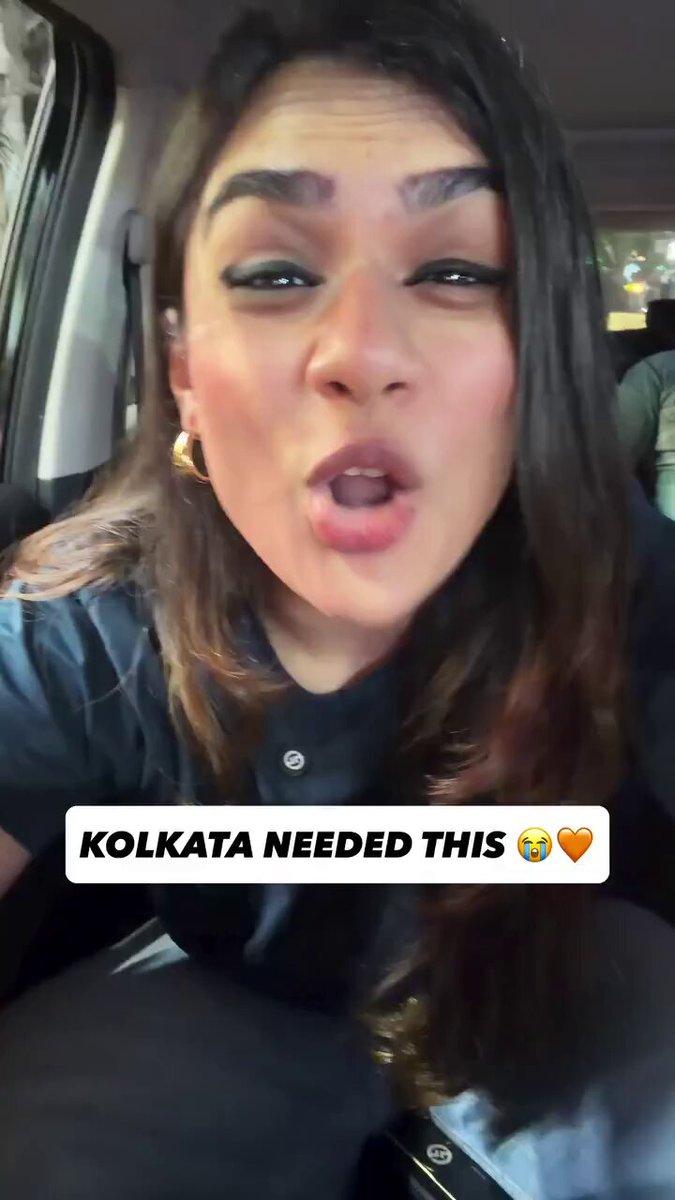 This is what Kolkata is looking like Kolkata so beautiful. This is power for voting to right government. 🚩✨ Thank you West Bengal & Election commission of India. Jai Mata Di 🚩 Video by - Ritika Pandey