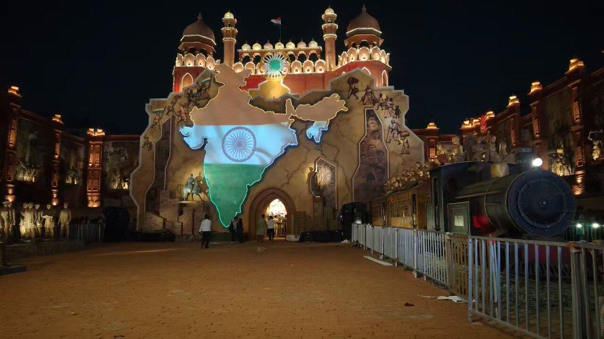 Vande Mataram Kolkata Durga Puja theme!🇮🇳🩵