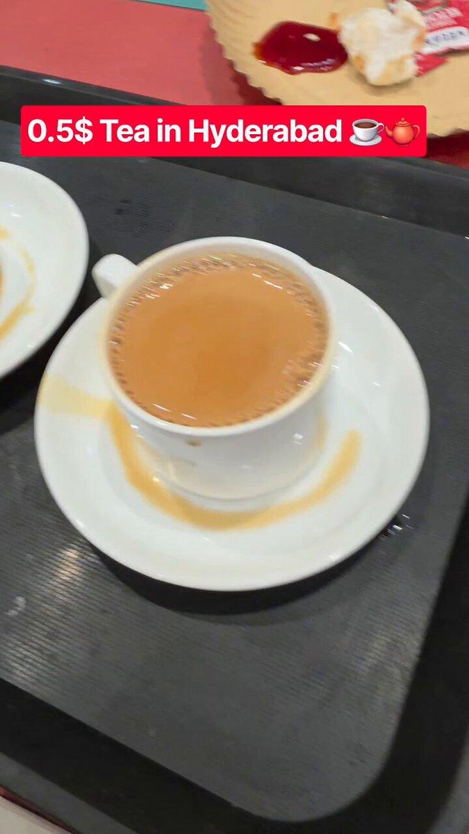 Honest take on Pista House tea in Hyderabad: The tea is pretty average, and the mismanaged, chaotic crowd makes getting a cup way more headache than it's worth! ☕️❌