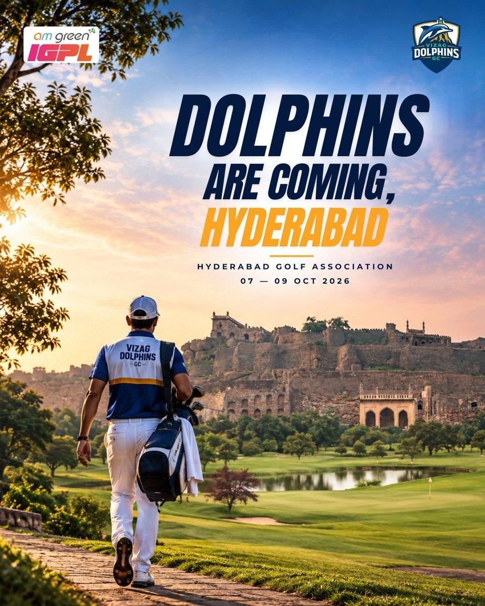 The Dolphins are heading to Hyderabad for the next IGPL stop. New course. New challenge. Same belief. October 7–9. Let’s play. @punjabraptorsgc @Officialigpl