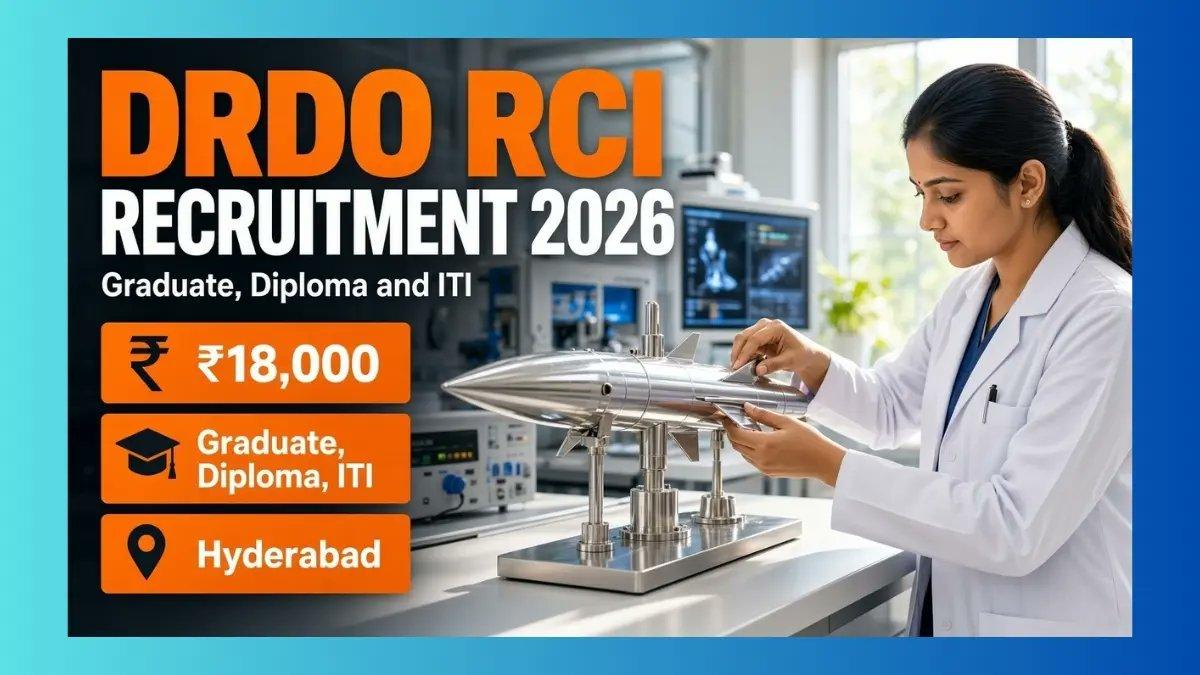 DRDO RCI Hyderabad Apprentice Recruitment 2026 – Apply Online for 195 Graduate, Diploma and ITI Seats 👉👉 https://www.sahisarkarijobs.in/job/drdo-rci-hyderabad-apprentice-recruitment-2026/ #