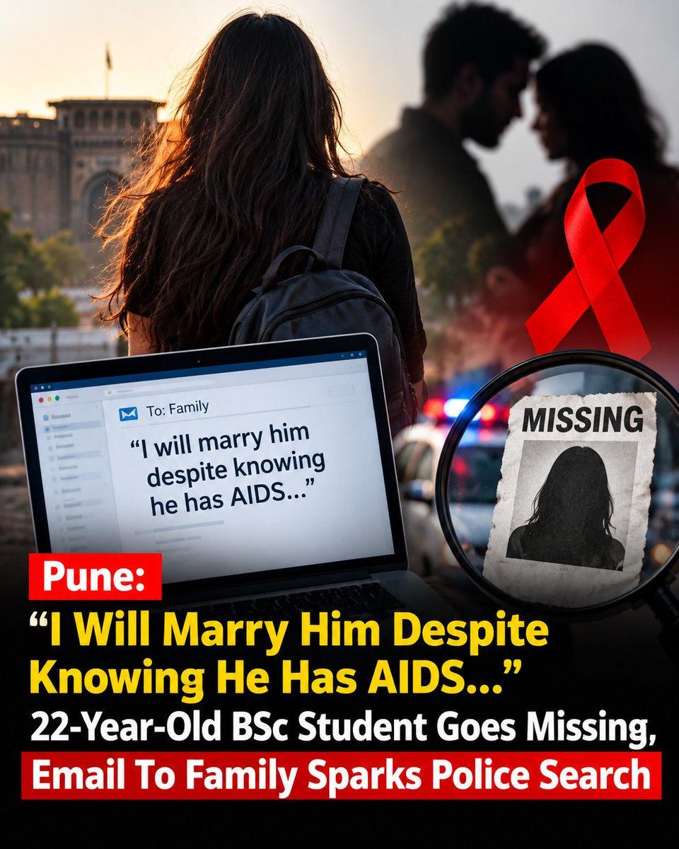 : “I Will Marry Him Despite Knowing He Has AIDS…” 22-Year-Old BSc Student Goes Missing, Email To Family Sparks Police Search https://www.mypunepulse.com/pune-i-will-marry-him-despite-knowing-he-h