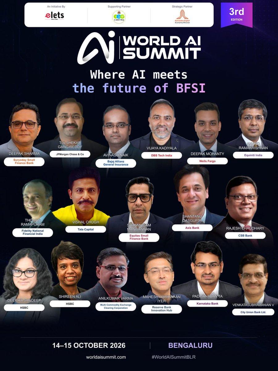 AI is redefining the future of financial services. At the World AI Summit 2026, BFSI leaders will explore how AI is transforming banking, insurance, payments, risk, customer experience and digital fin