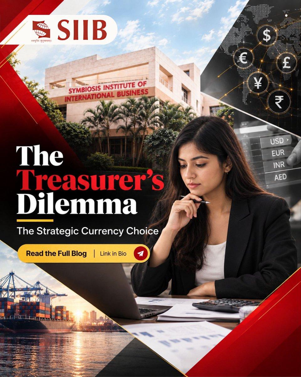 SIIB’s blog “The Treasurer’s Dilemma” examines why the currency of an international invoice can shape exchange-rate risk, costs and competitive positioning. Link in bio. @Symbiosistweets
