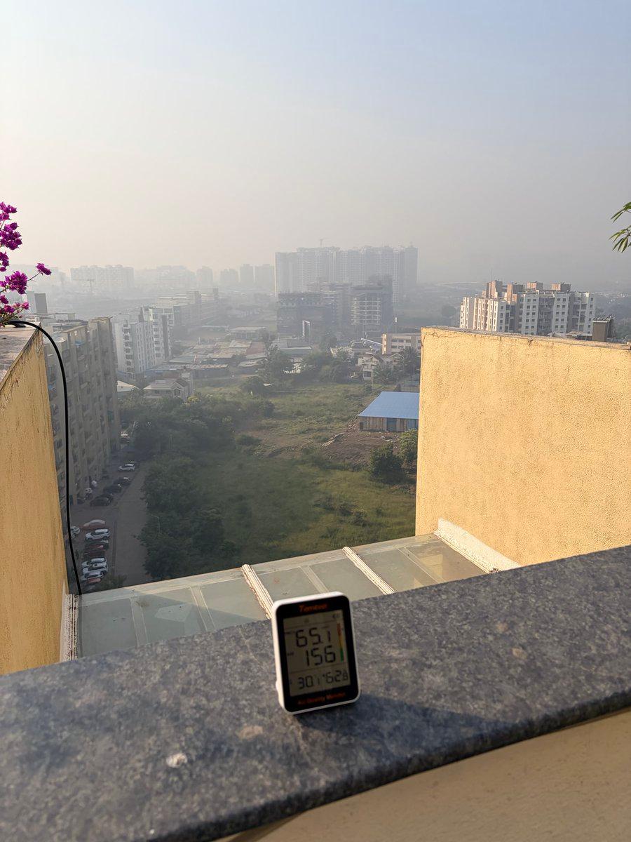 It’s early October & mornings already look like this! AQI already 150+ :(