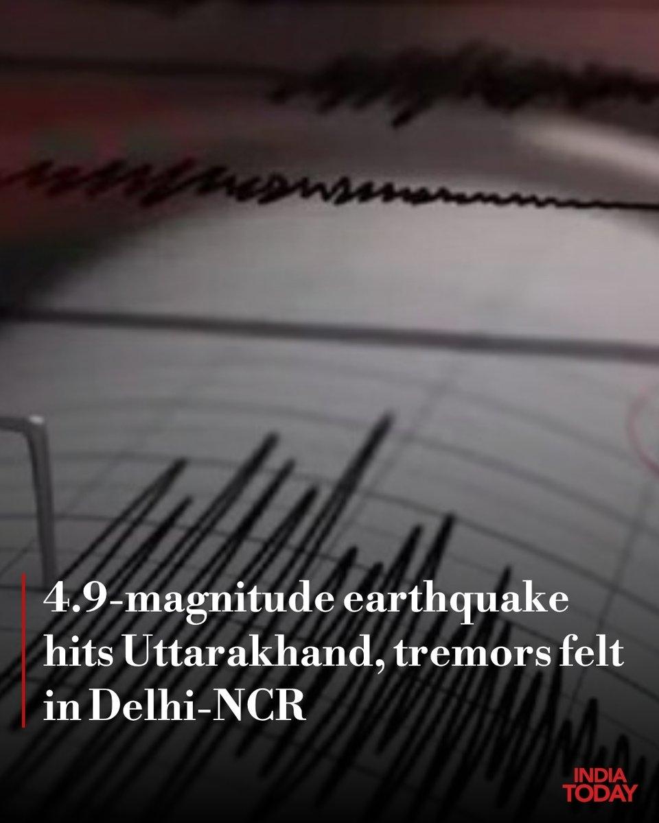 RT by @sachiinv7: A 4.9-magnitude struck on Tuesday night, with tremors felt across -NCR and other parts of North India. Read More: https://intdy.in/eslil9