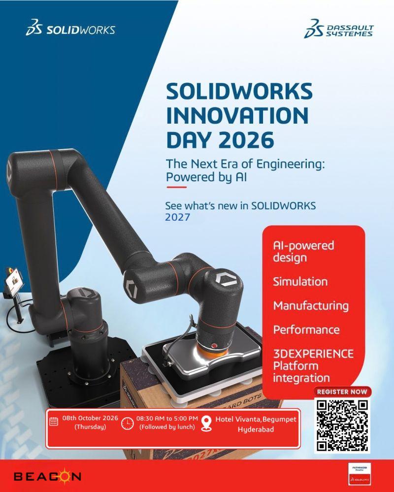 Oct 8 BEACON warmly invites you to the SOLIDWORKS Innovation Day: Launch Event for SOLIDWORKS 2027. Discover the latest features of SOLIDWORKS 2027 and explore how Enterprise AI and Digital