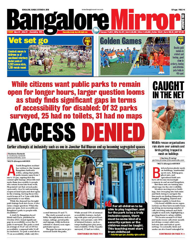 RT by @WFRising: Today's Bangalore Mirror, Front Page. Grab a copy, or check out at https://epaper.indiatimes.com