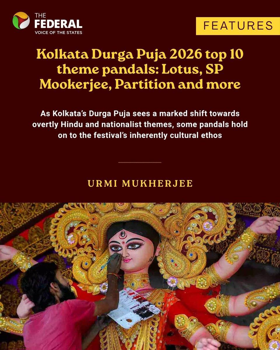 Features | As Kolkata’s Durga Puja sees a marked shift towards overtly Hindu and nationalist themes, some pandals hold on to the festival’s inherently cultural ethos, writes Urmi Mukherjee. Read more: