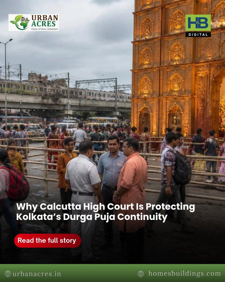 The Calcutta High Court has made it clear that disputes over who controls Durga Puja committees should not stop the celebrations. Read more: https://urbanacres.in/why-calcutta-high-court-is-protecting
