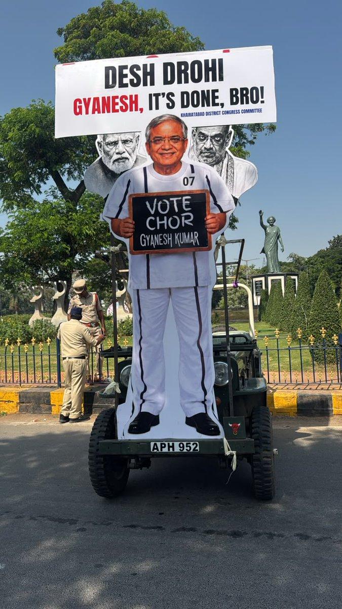 RT by @hanmireddy: Congress protest cutout @NewsMeter_In