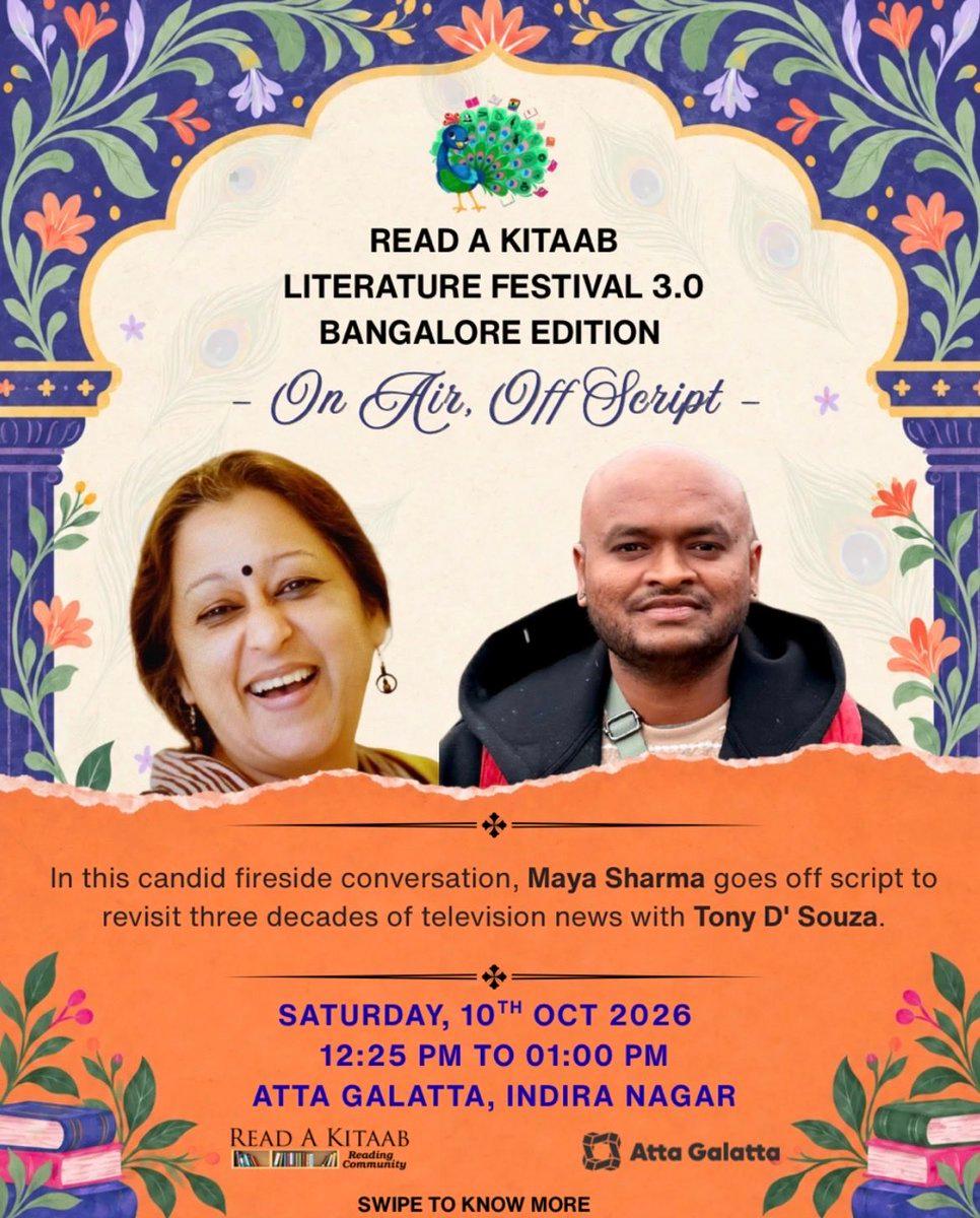 This weekend in - the Read A Kitaab Literature Festival is on @AttaGalatta Books, writers, readers - and conversations with writers and readers about books! My kind of place! My book sessio