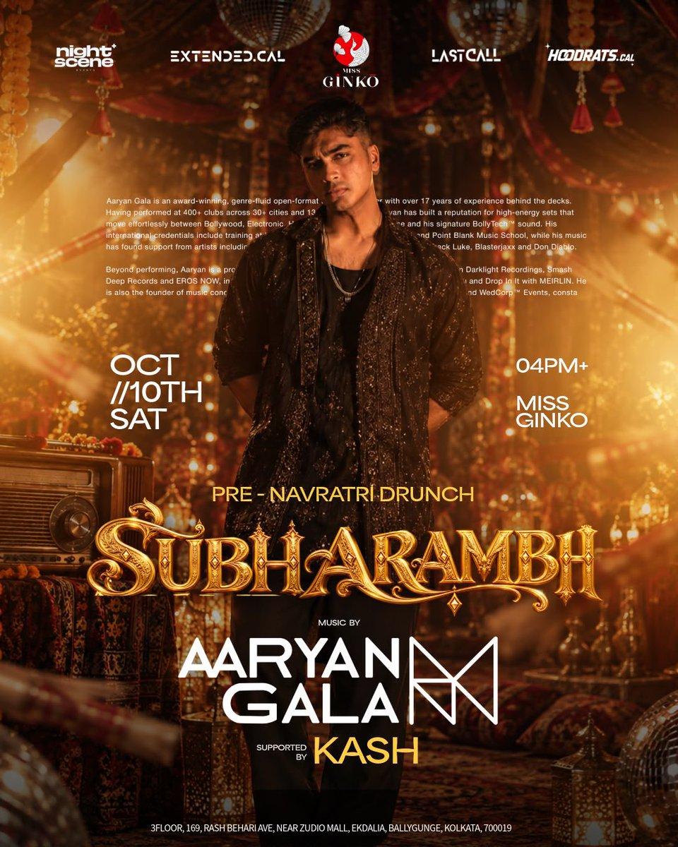 @aaryangala live at @iammissginko, this SATURDAY EVENING, 10th October 2026 for an exciting, Pre-Navratri Drunch Party! 💥😍 Be there! ❤️ — MGMT