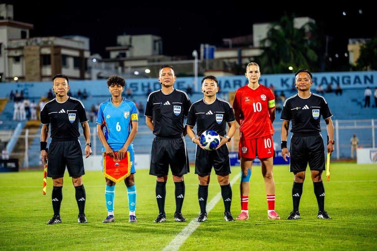 🇷🇺 ⚽ 🇮🇳 On October 8, the & women’s national football teams played the first match of their friendly series in . More: https://t.me/RusEmbIndia/18489
