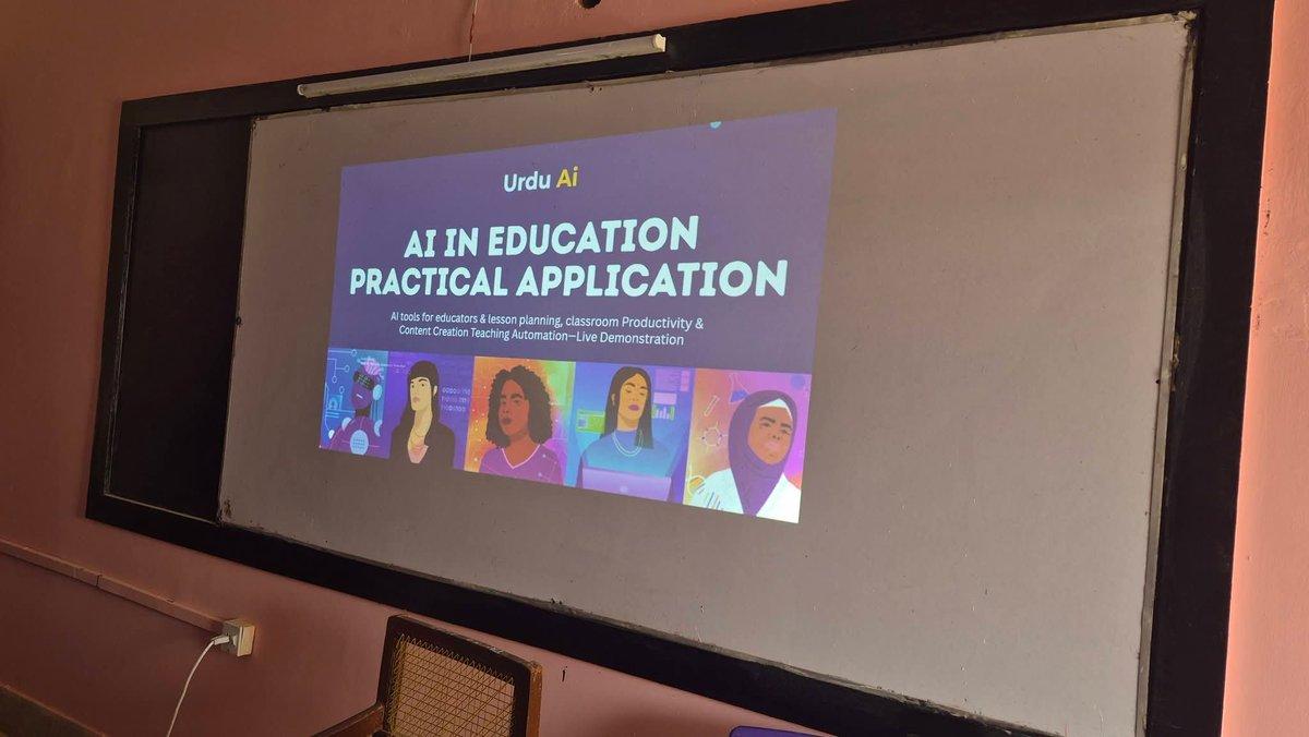 An Artificial Intelligence Awareness Session was conducted at Government Girls High School Qasimabad, , where students and teachers participated with great curiosity and enthusiasm. The