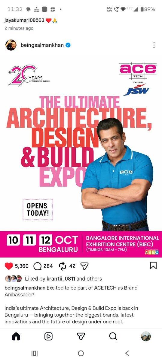 Lattest 🔥 ❤️ 👇 " It's Done Bro" ACETECH Proud To Announce💯 Mr. Brand Ambassador for The ultimate Architecture , Design &Build Expo. ⭐