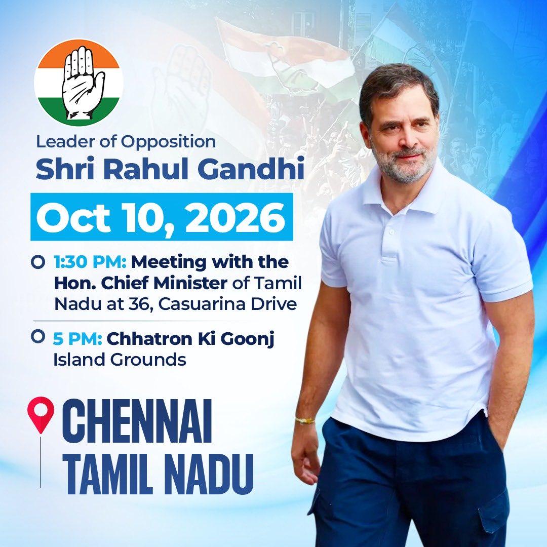 Tamil Nadu warmly welcomes you, the people's Prime Minister. -Er.A.Riyas Mohammed BE Youth Congress Constituency President, Viralimalai Assembly Constituency District President TNCC IT&SM Pudukkottai