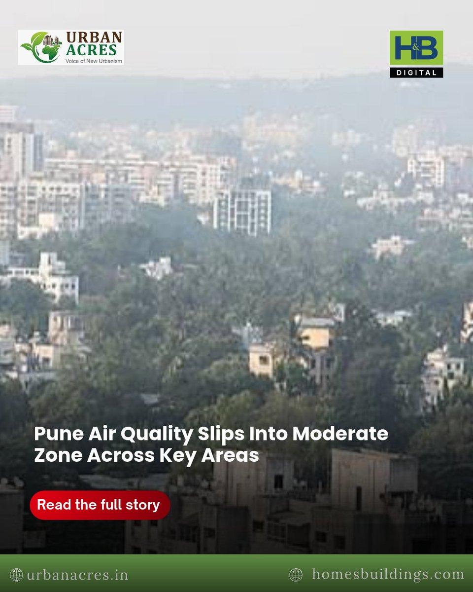 Pune records moderate air quality for three consecutive days, with Hadapsar AQI at 144. Construction dust, vehicle emissions and dry weather add to pollution concerns. Read more: https://urbanacres.in