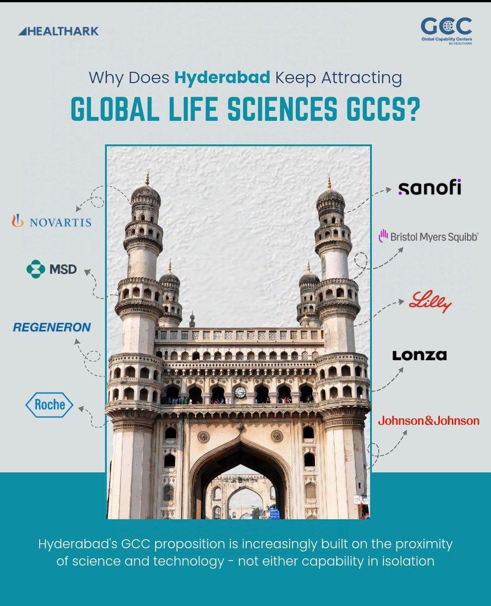 RT by @usaullyYJLee: Why Global Life Sciences GCCs Are Choosing #Hyderabad Hyderabad’s edge goes beyond IT. With #GenomeValley, pharma, biotech, CROs and research institutions alongside its technology