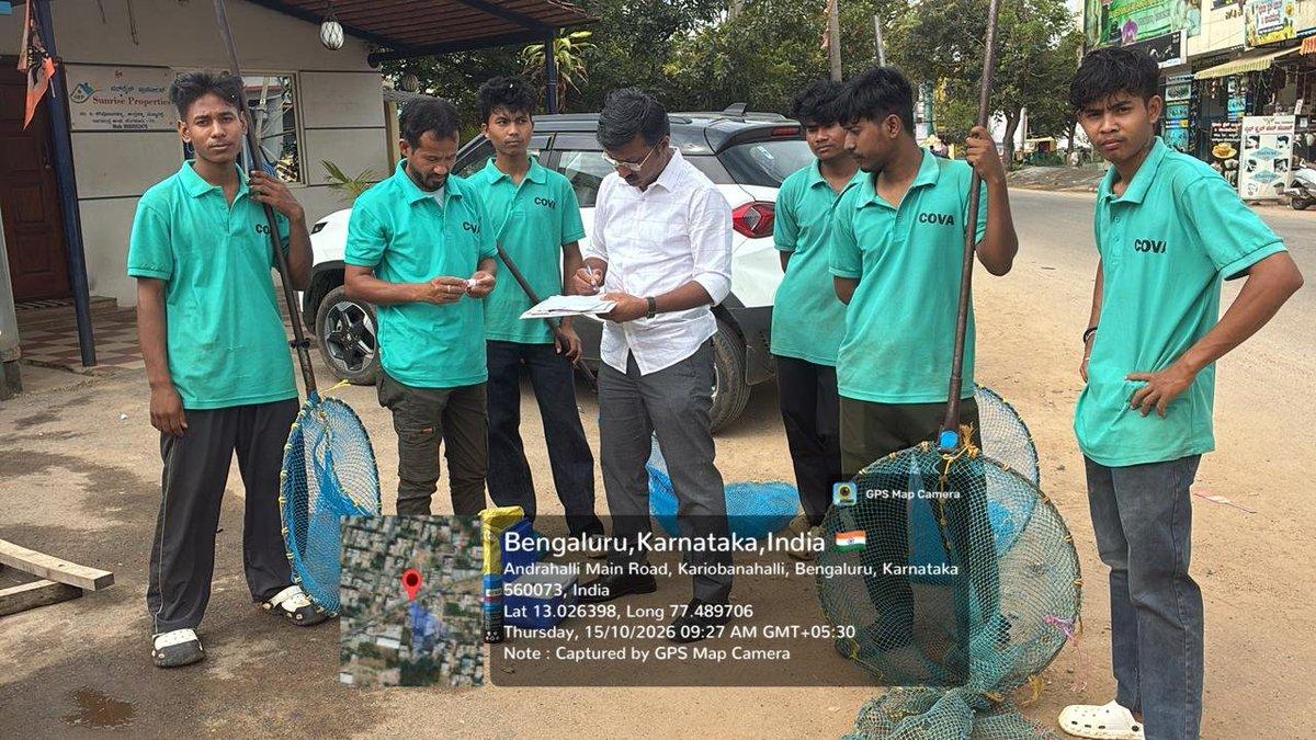 Dr. Venkatesh K.M., Chief Veterinary Officer (Zone 1), Bengaluru West City Corporation, inspected the Mass Dog Vaccination (MDV) drive (PK - 01) across Kengeri division limits today. 🐕💉 @krishnabgowda