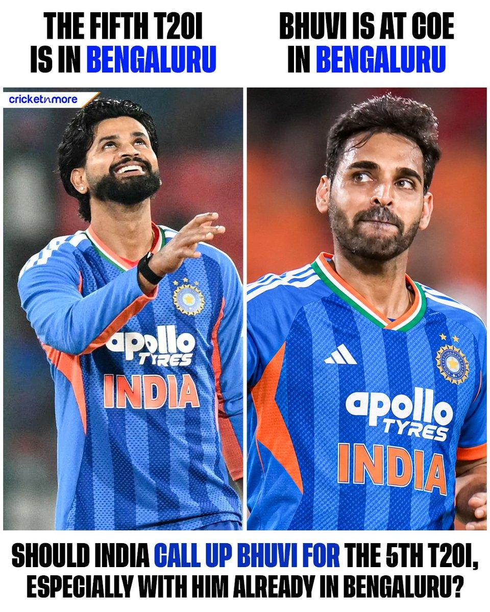Should India bring Bhuvneshwar Kumar into the squad for the 5th T20I? #INDvsWI #IndianCricket #Bengaluru #Bhuvi