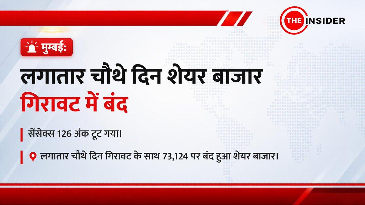 शेयर बाजार धड़ाम @BSEIndia @NSEIndia