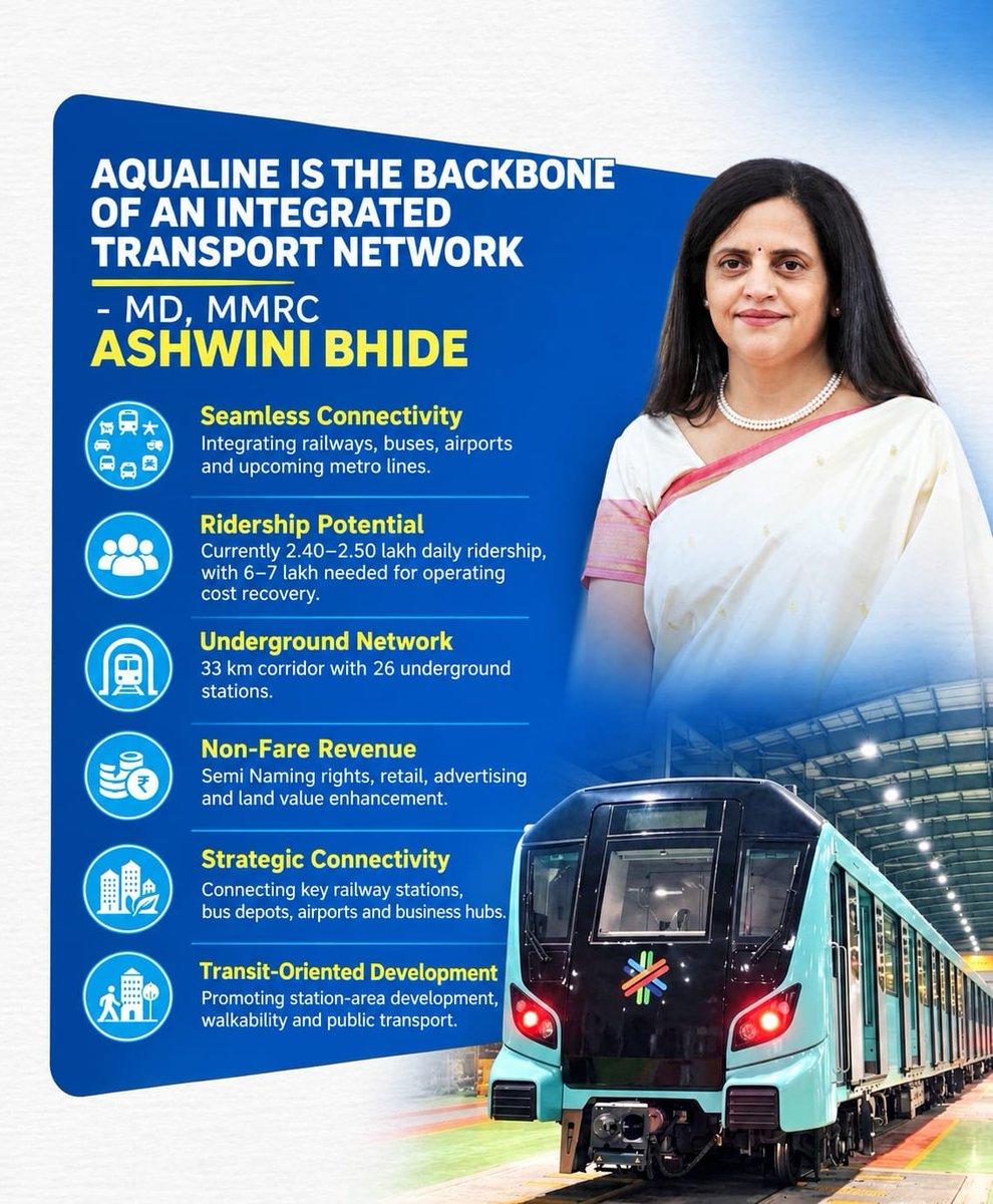 Beyond Fares: Building Sustainable Metro Operations 🚇 Ms. Ashwini Bhide, Managing Director, MMRC and Municipal Commissioner, BMC, moderated a plenary session at the 19th Urban Mobility India Conferenc