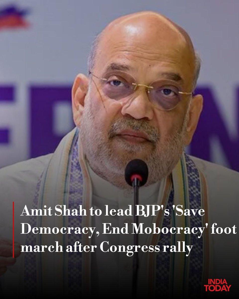 Union Home Minister will lead the BJP's counter-offensive against the Opposition's 'vote chori' campaign, with foot marches planned in and 's Karnal days after the