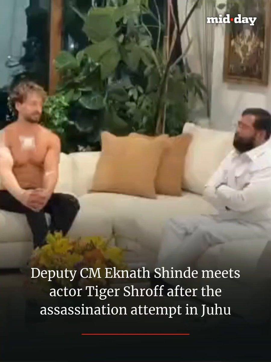 actor returned home with police security after a checkup at Nanavati Hospital on Sunday night after he was shot at. Deputy CM @mieknathshinde met the actor at his residence. Mumbai Police h