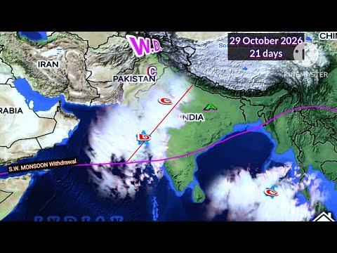 Next 30 Days Weather System Map All India Bay Of Bangal Arabian Sea Active system 2026 October.