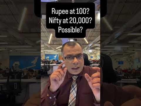 Is Rupee headed to 100? And Nifty towards 20,500-21,000? I feel so. What do you think
