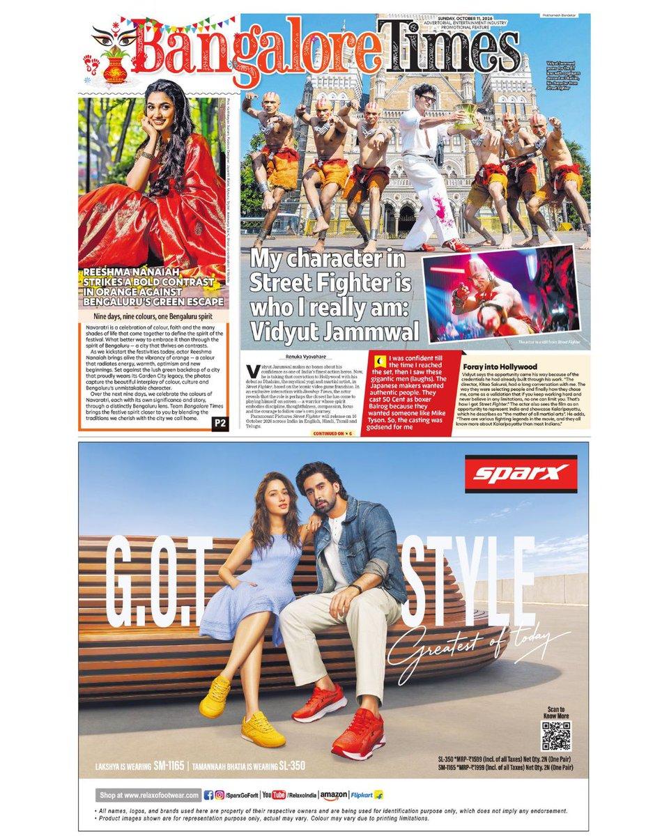 Today's P1: strikes a bold contrast in orange against 's green escape, My character in is who I really am, says For more such news, log on to htt