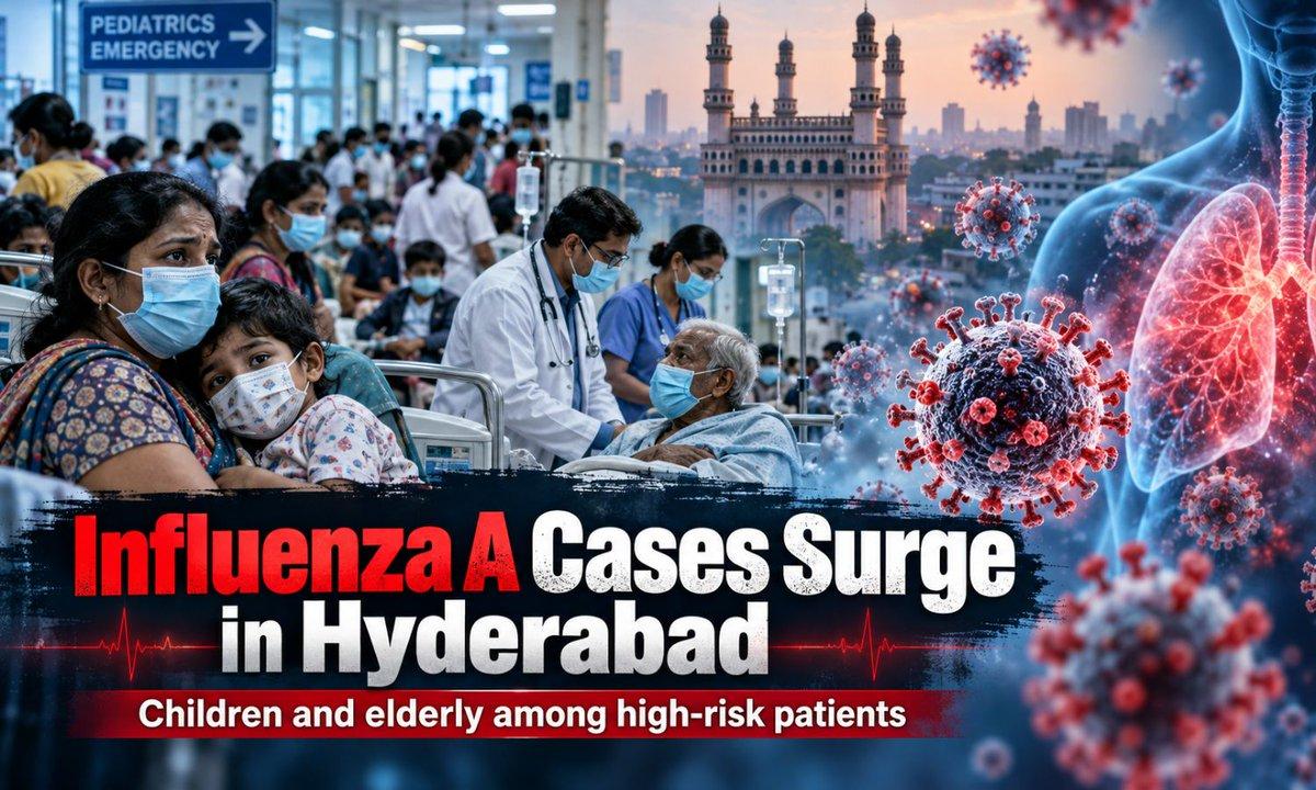 Influenza A cases are rising in Hyderabad, with Niloufer and private children's hospitals crowded with patients. Doctors warn that treating it as an ordinary fever can lead to severe pneumonia and urg