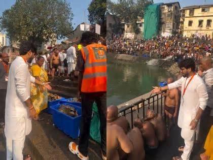 Mumbai Banganga Tank: Shraddh Rituals Continue Amid Barricades After Mass Fish Deaths (VIDEO)