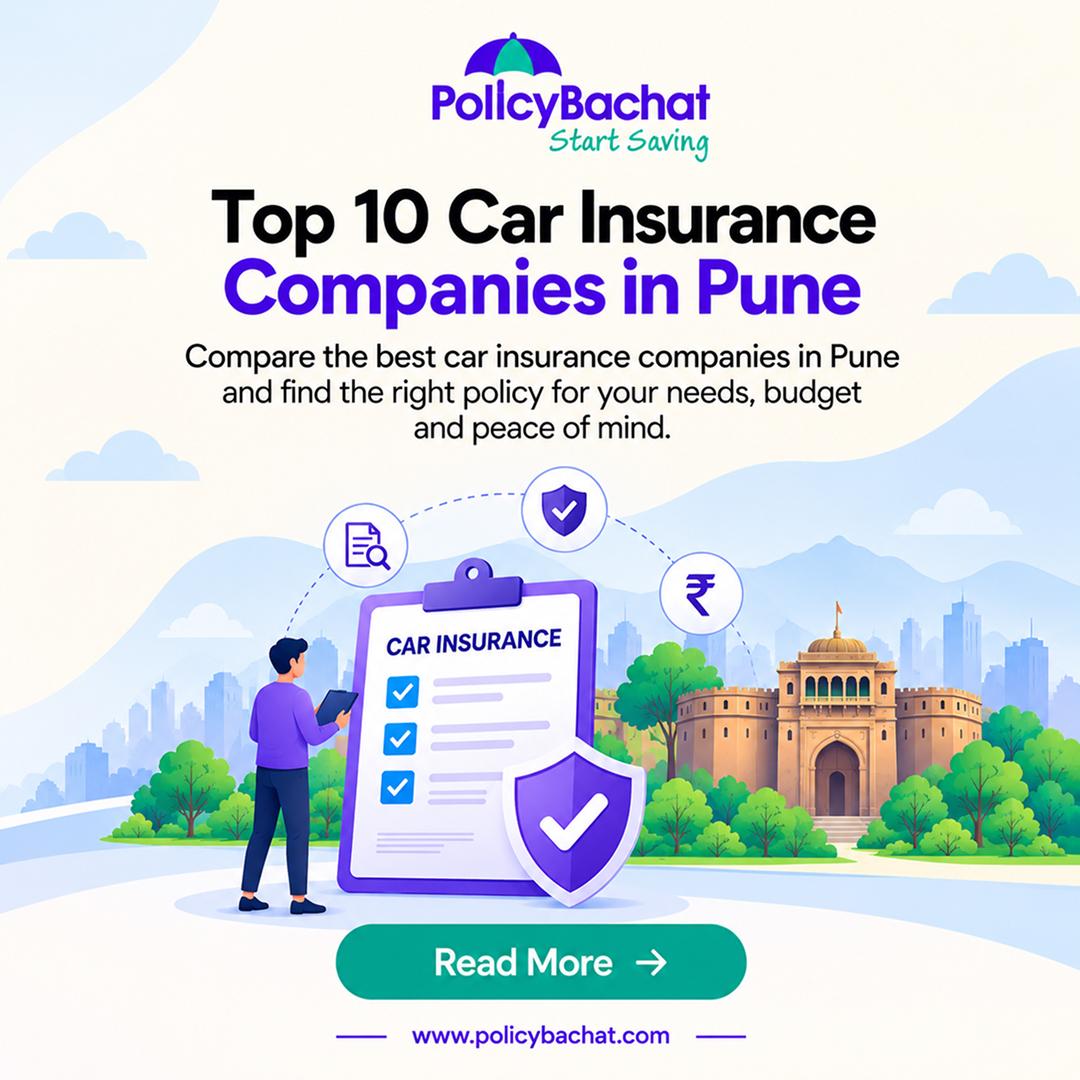 Looking for car insurance in Pune? Explore network garages, compare quotes, and save up to 75% on PolicyBachat. https://www.policybachat.com/blog/top-10-car-insurance-companies-in-pune #PuneCarInsuran
