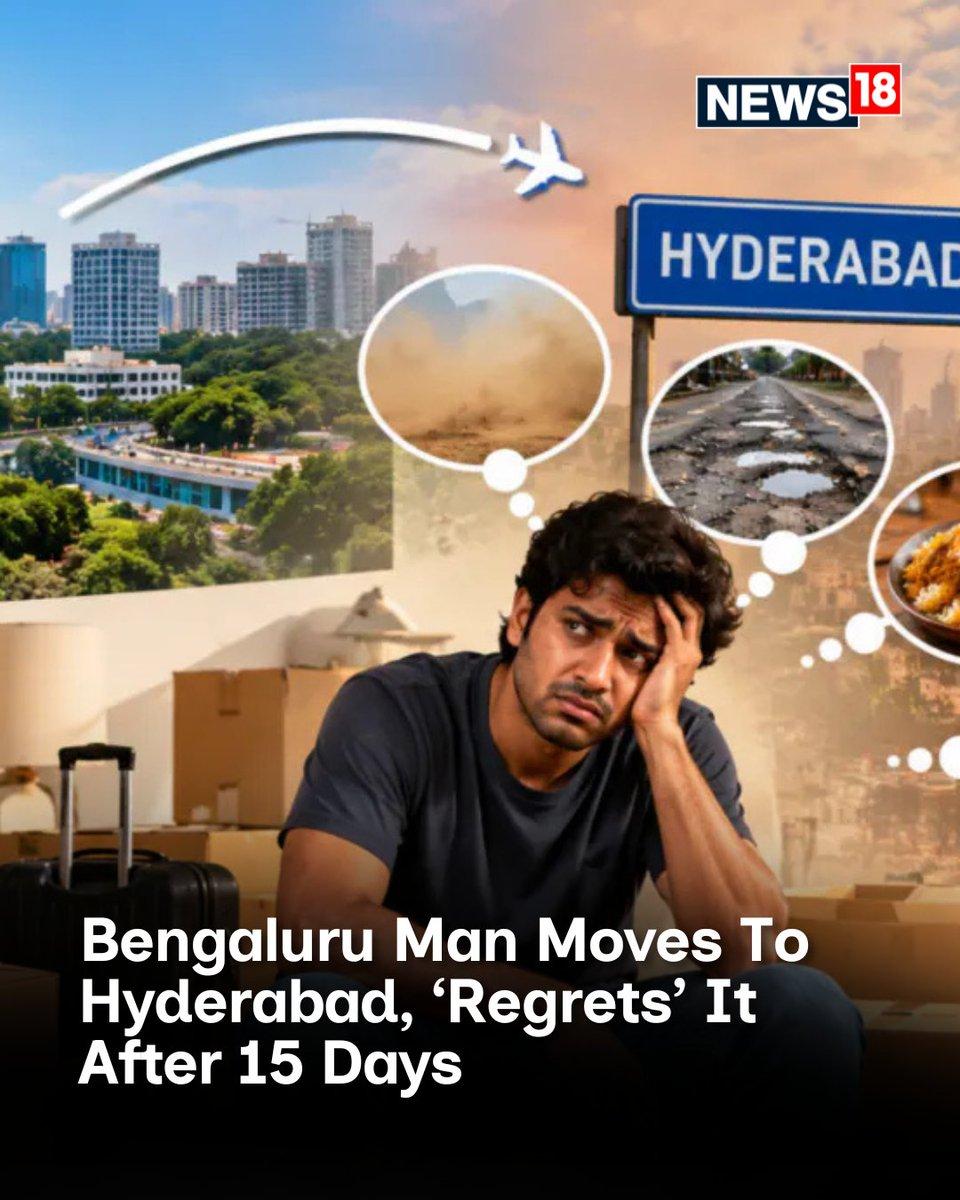 A Bengaluru man’s first few weeks in Hyderabad have left him questioning his move. 👉 He shifted to Hafeezpet for work and now travels daily to Hitech City What did Hyderabad residents have to say? 🔗 h