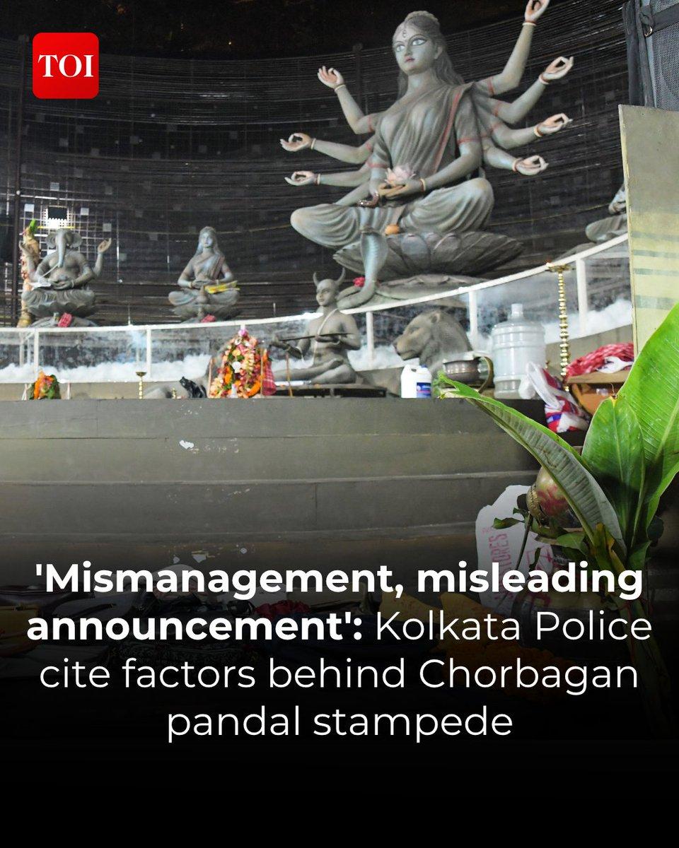 RT by @IndianTrainFan: | Lack of crowd management and misleading announcements following a sudden downpour during Saptami celebrations may have triggered panic among visitors, leading to a st