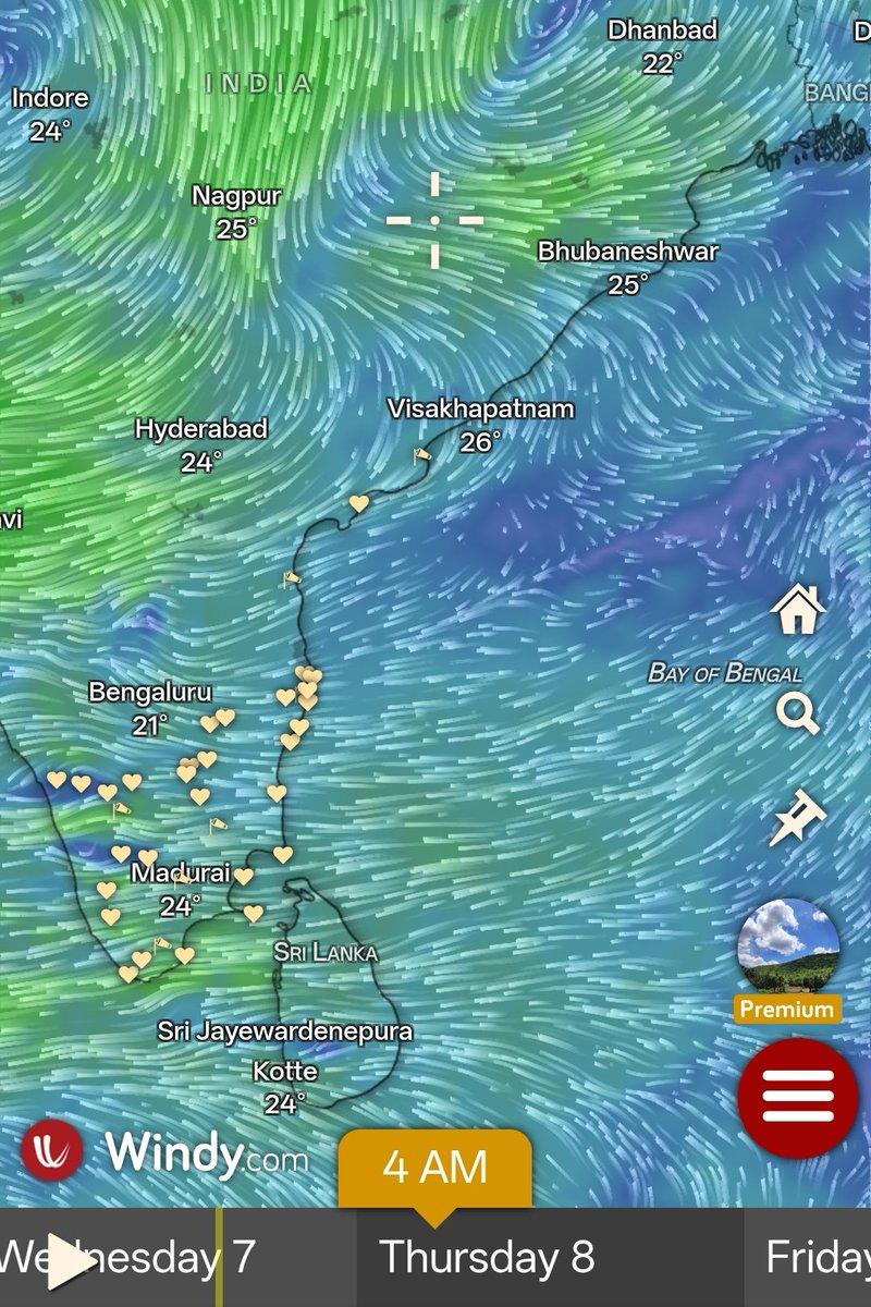 TN Coastals will get light to moderate showers at midnight /tomorrow early morning with the presence of weak Easterlies. Pondy-Delta-South TN will receive light to moderate spell. and Suburbs