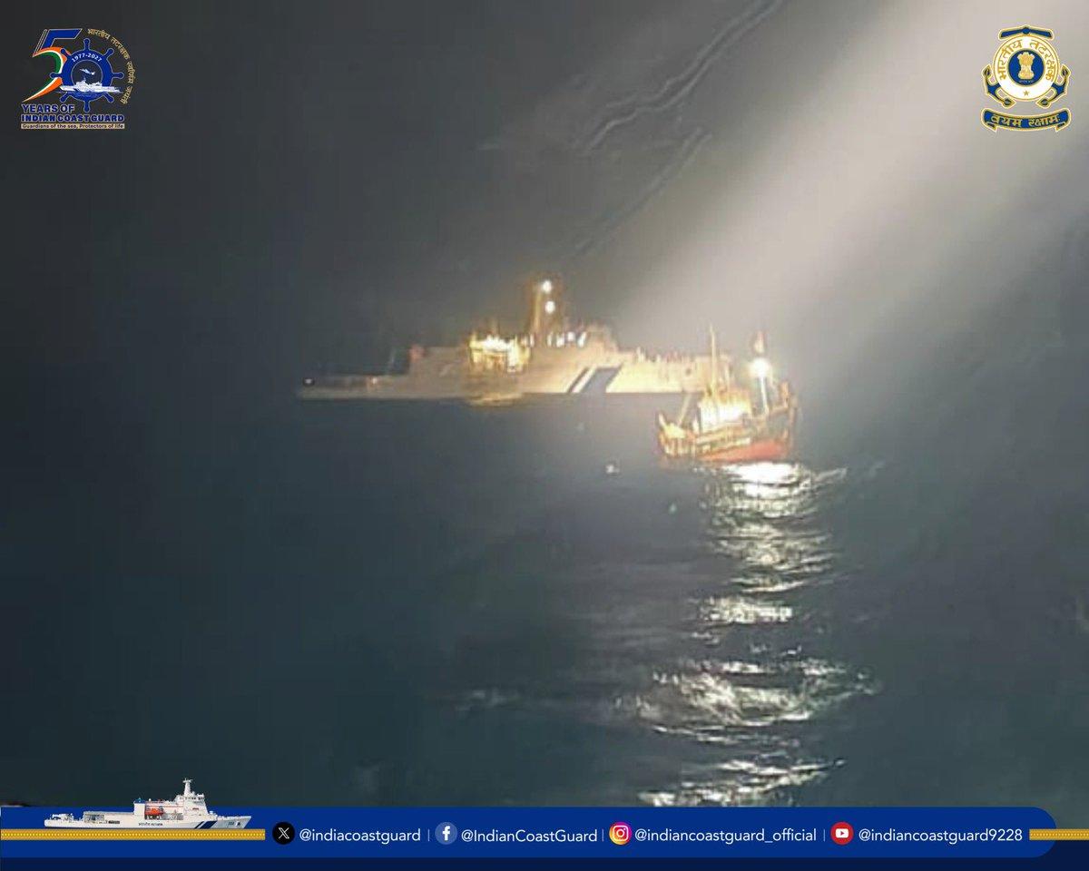 RT by @prateik00: In a swift mid-sea operation, ships apprehended an Indian Fishing Boat (IFB)off the coast for suspected diesel smuggling on 12 October 2026. The vessel was