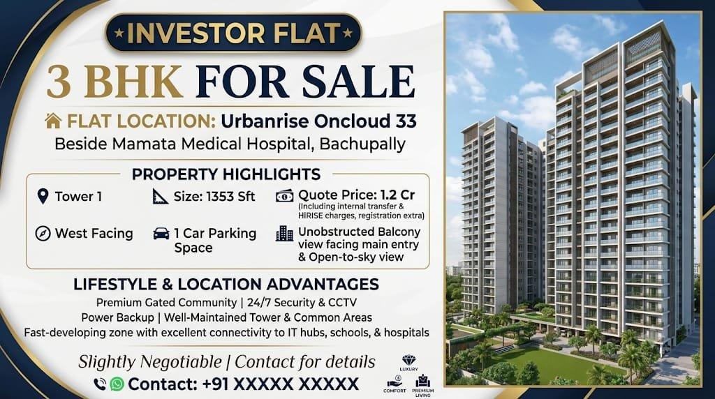 #Miyapur #Hyderabad #Gated community #RealEstateInvesting #Real_estate